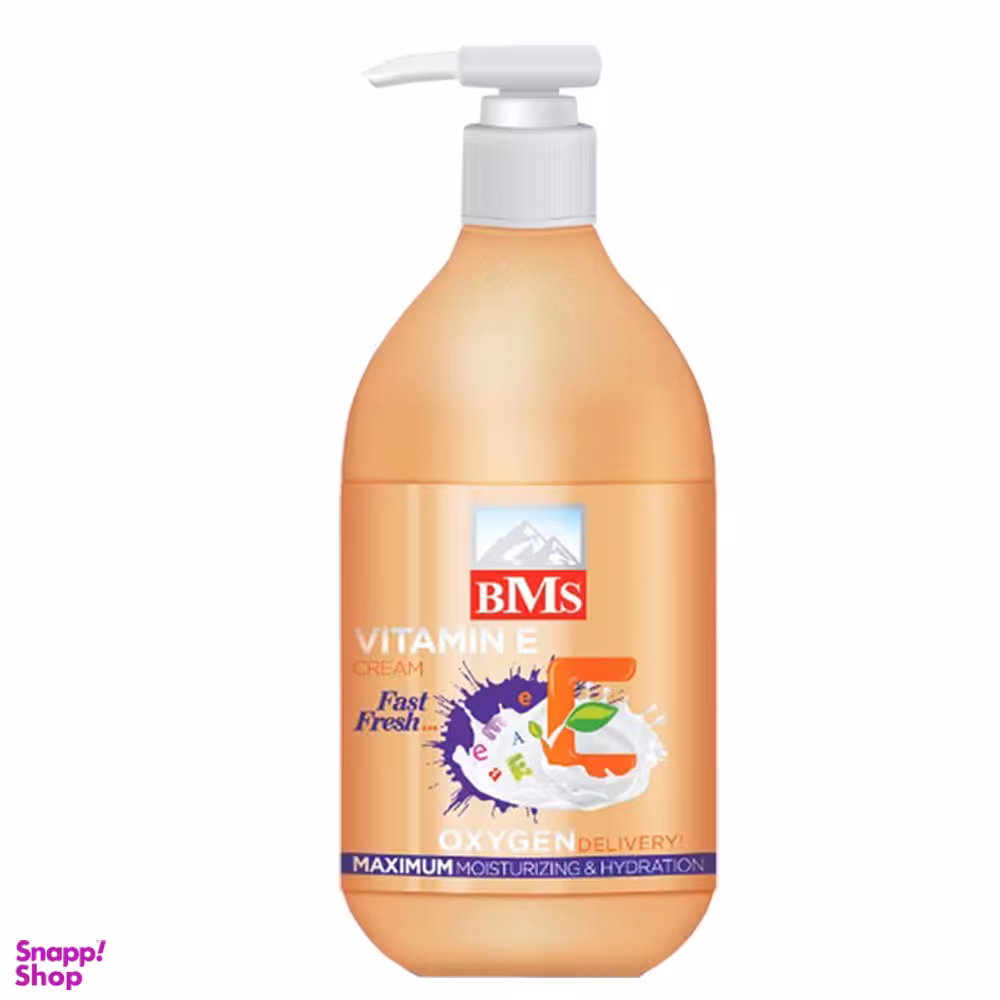 کرم مرطوب کننده بی ام اس (Bms) مدل VITAMIN E حجم 300 میلی‌لیتر
