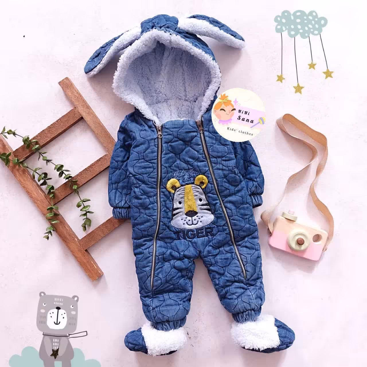 کاپشن سرهمی لی طرح ببر