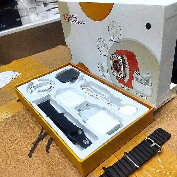 ساعت هوشمند x9lLTRAبسیار قوی و پرکاربرد با ایر پاد قوی و بند اضافه با ضمانت 6ماهه