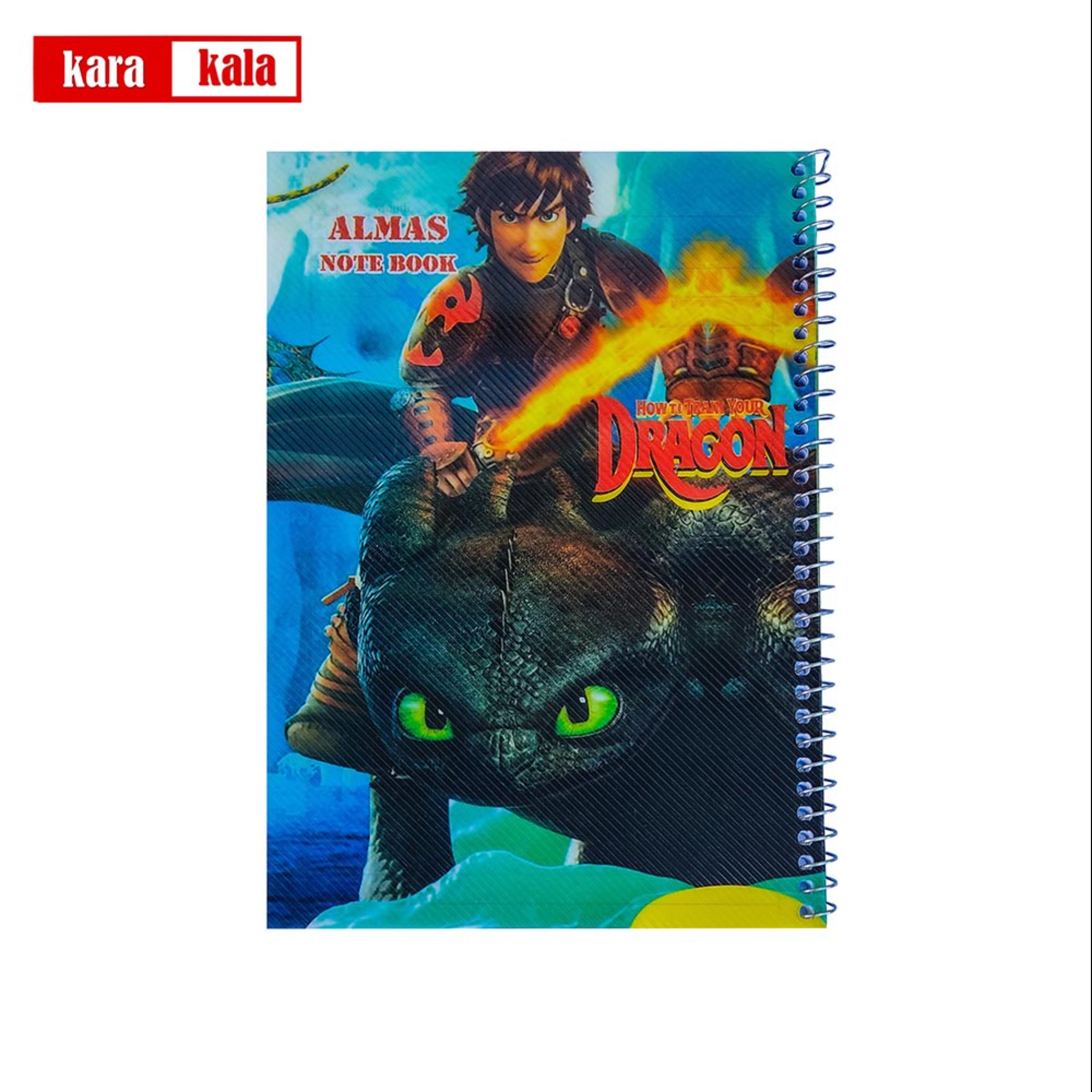 دفتر مشق 50 برگ الماس اژدها سواران کد DM 753