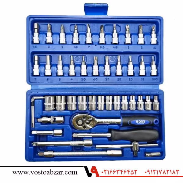 جعبه بکس 46 پارچه درایو1.4 باس مدل BS-46