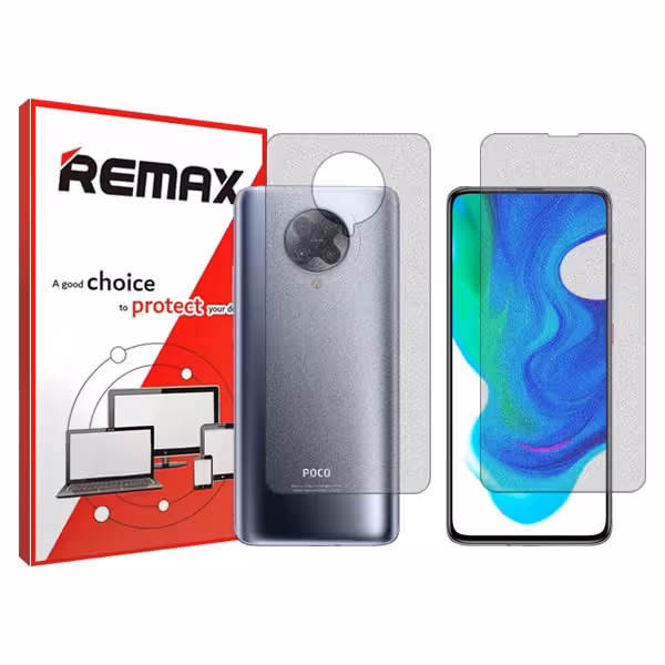 گلس صفحه نمایش و پشت گوشی شیائومی Poco F2 Pro مدل مات برند ریمکس کد SS