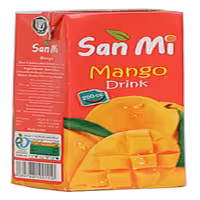 آب میوه پاکتی 200 سی سی انبه سان می  ،بسته 36 عددی