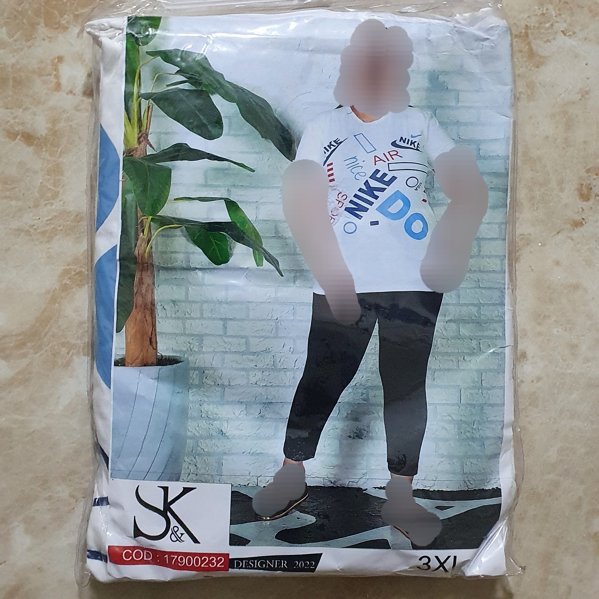 ست تیشرت شلوار زنانه نخ پنبه xxxl