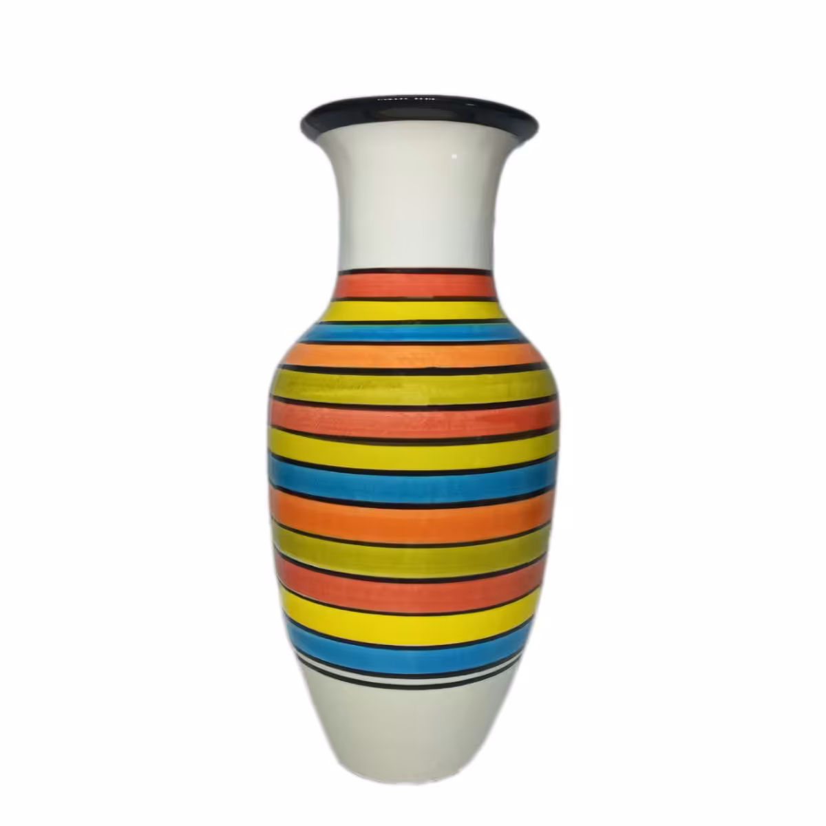 گلدان بزرگ طرح رنگین کمان