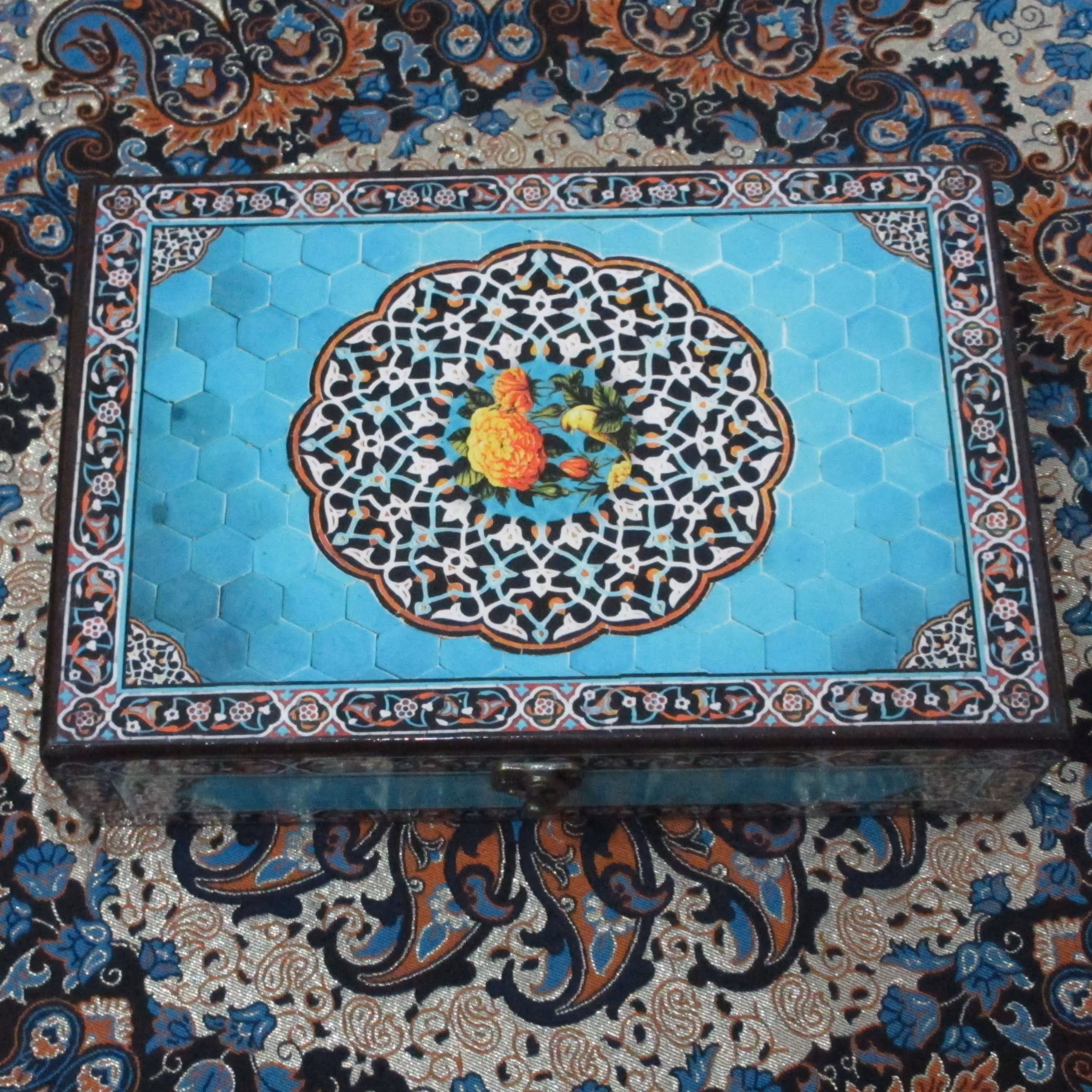 جعبه دمنوش سنتی ضد آب مستطیلی 20 در 30 طرح 8