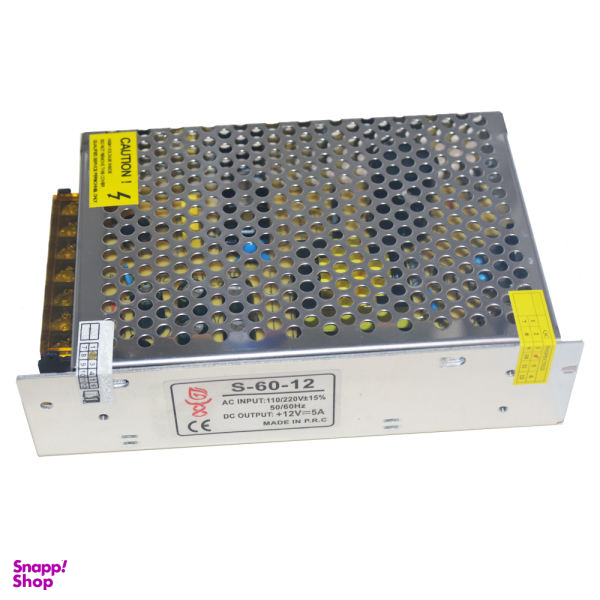 آداپتور سوییچینگ 12 ولت 5 آمپر جیاساس مدل S-60-12