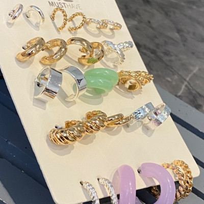 پک گوشواره میخی پک 15 تایی گوشواره