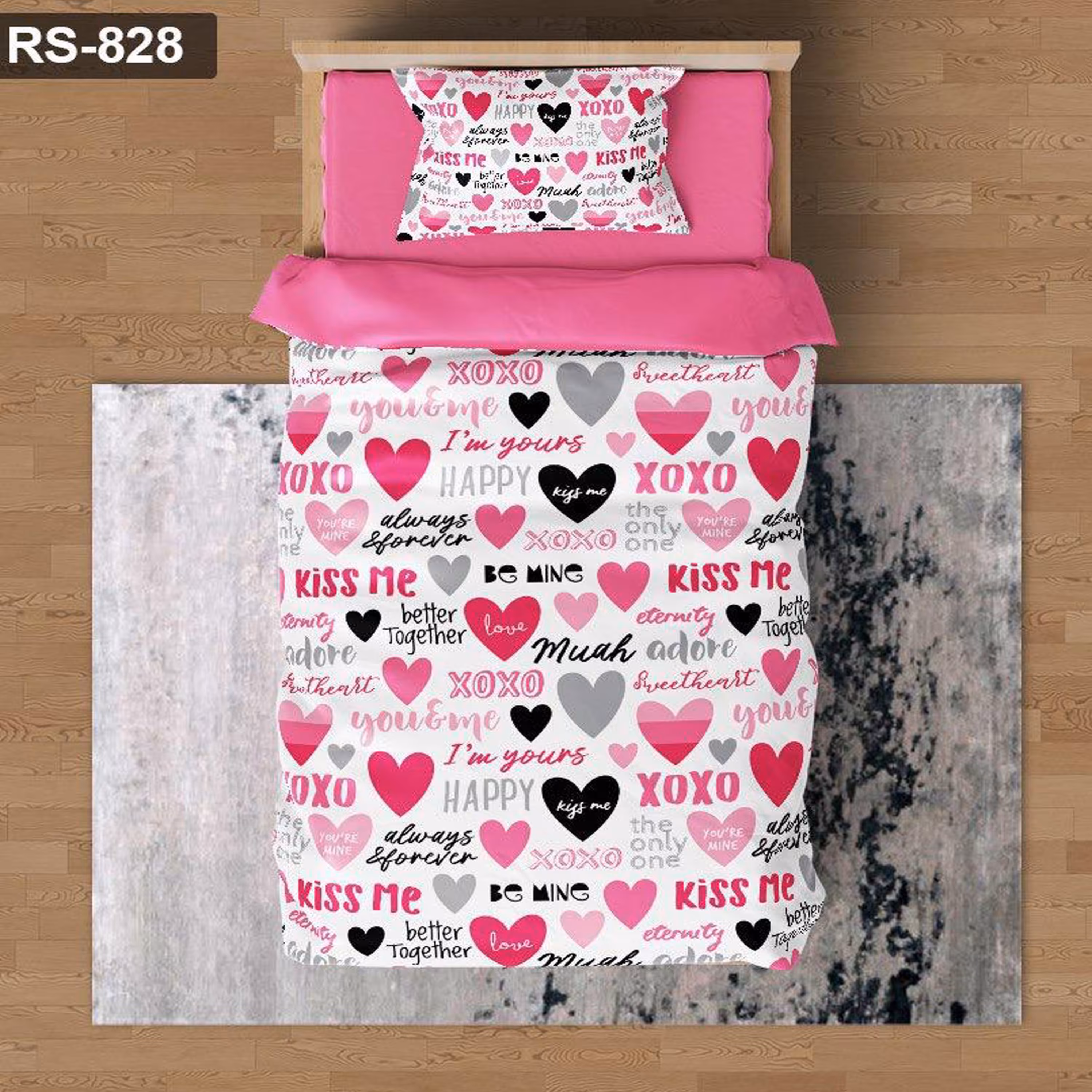 سرویس روتختی 1 نفره تنسل چاپی برندترک لند (Turk Land)  کد rs 828