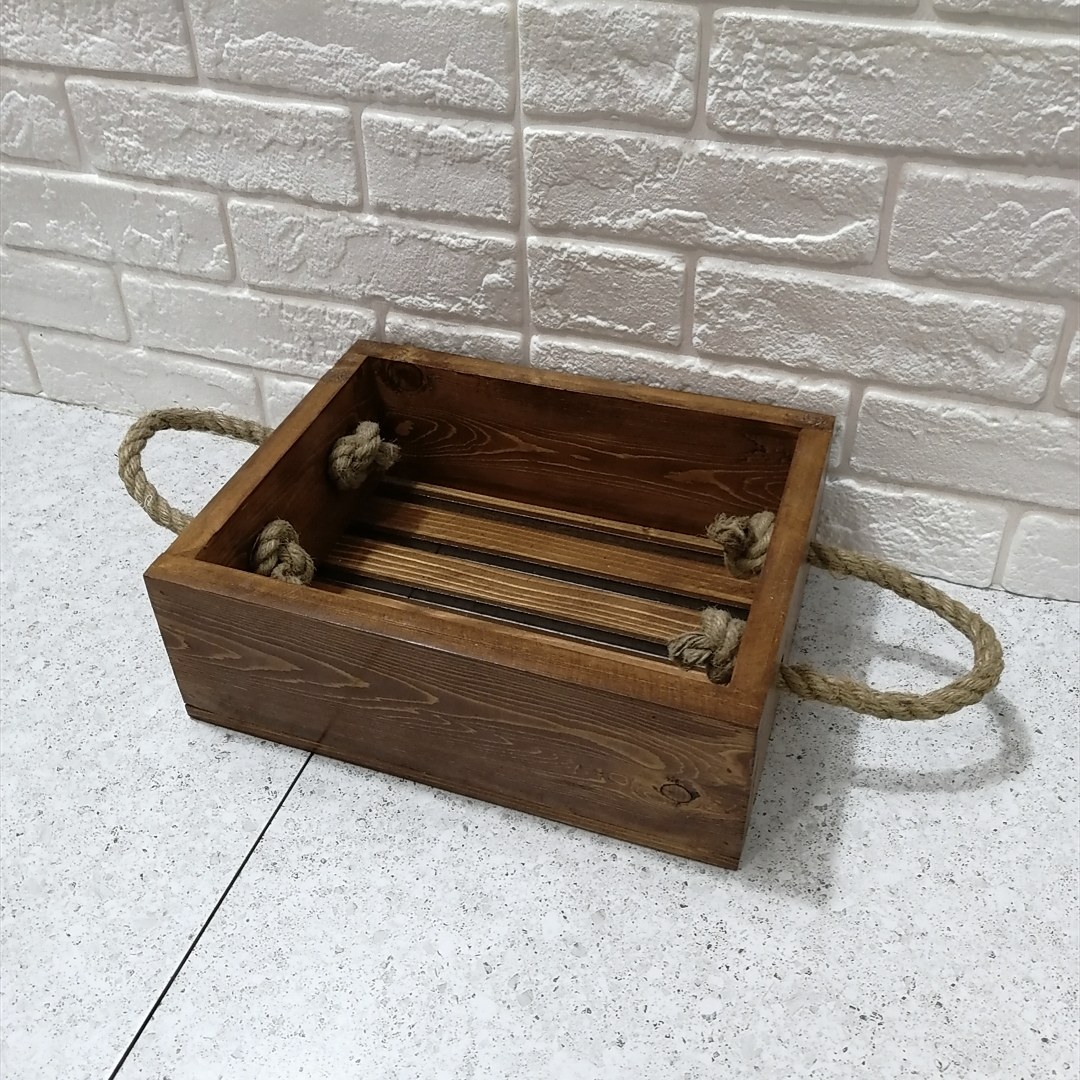 سبد نظم دهنده تمام چوبی دسته کنفی
