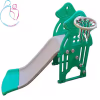 سرسره کودک طرح ماشروم رنگ سبزآبی مامزنینی