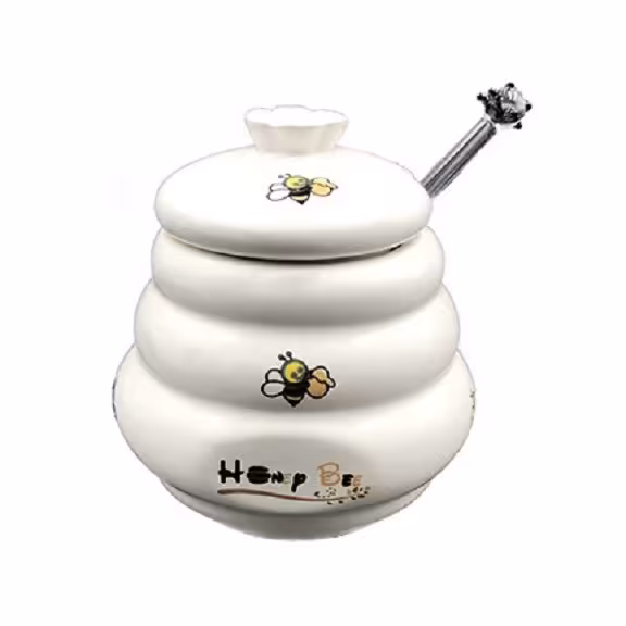 ظرف عسل رنگی سرامیکی