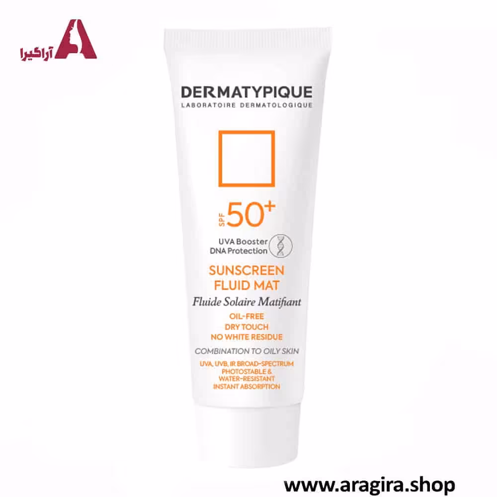 ضدآفتاب بی رنگ فاقد چربی SPF50  درماتیپیک 50ml