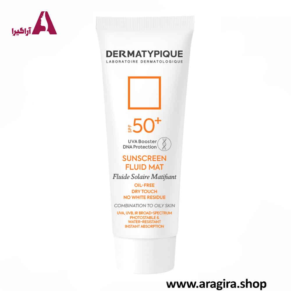 ضدآفتاب بی رنگ فاقد چربی SPF50 درماتیپیک 50ml