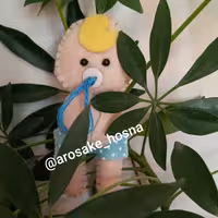 پک 5 عددی جاسوییچی پسر نوزاد آبی پوش  نمدی 