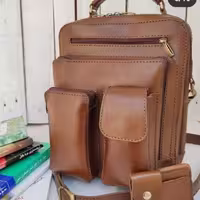 کیف دوشی و اداری چرم طبیعی دست دوز