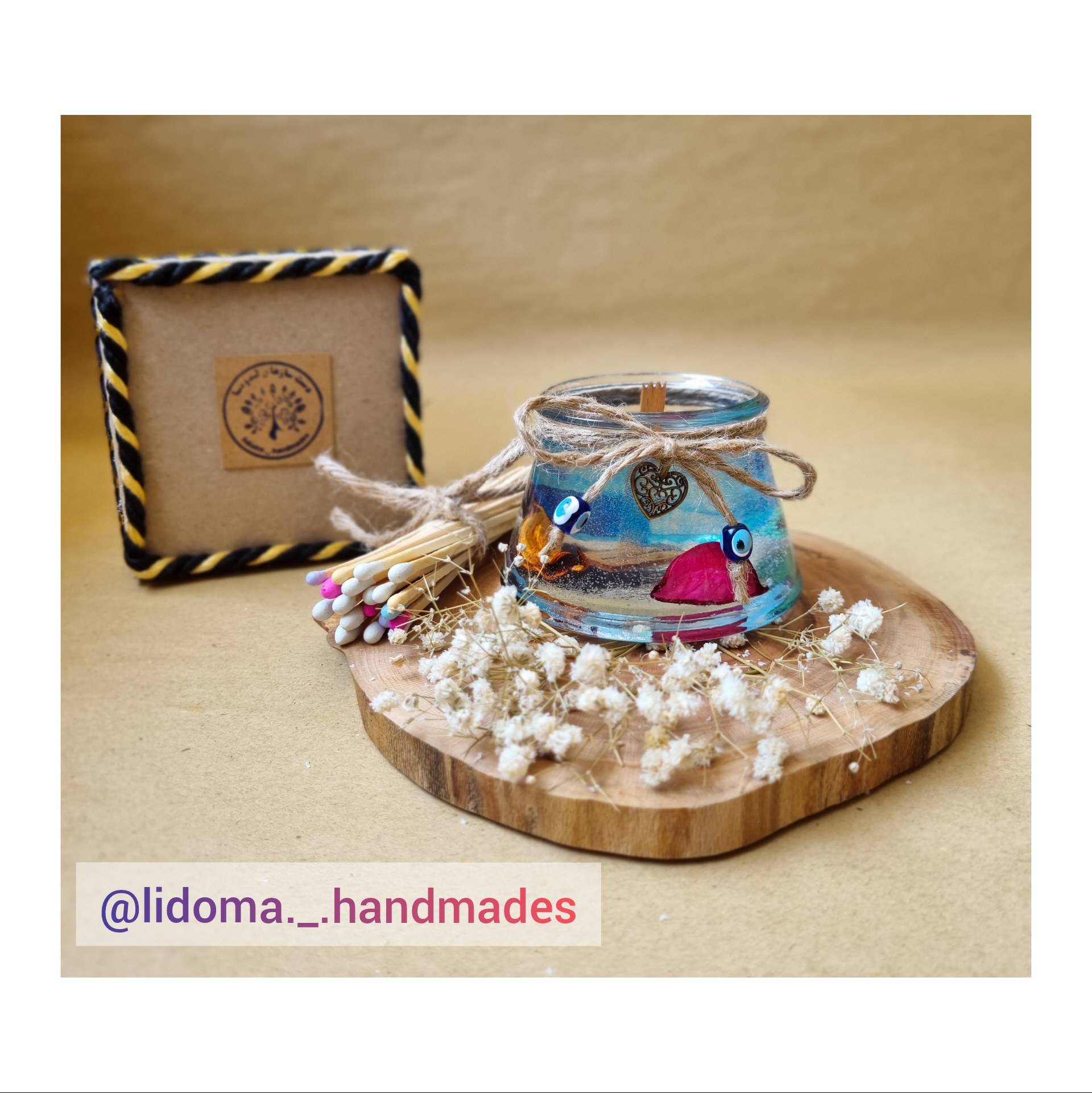 شمع شات خمره ای ژله ای دریایی بدون درب