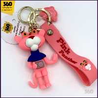 جاکلیدی پلنگ صورتی سیلیکونی Q