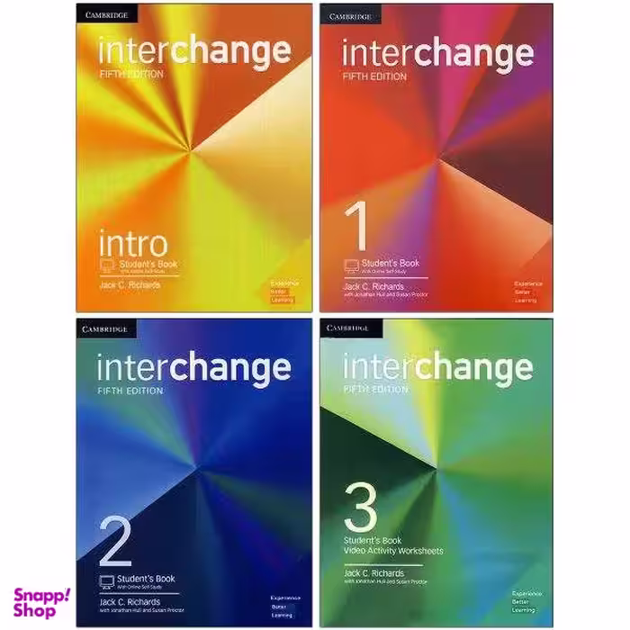 کتاب Interchange اثر جمعی از نویسندگان نشر زبان مهر 4 جلدی