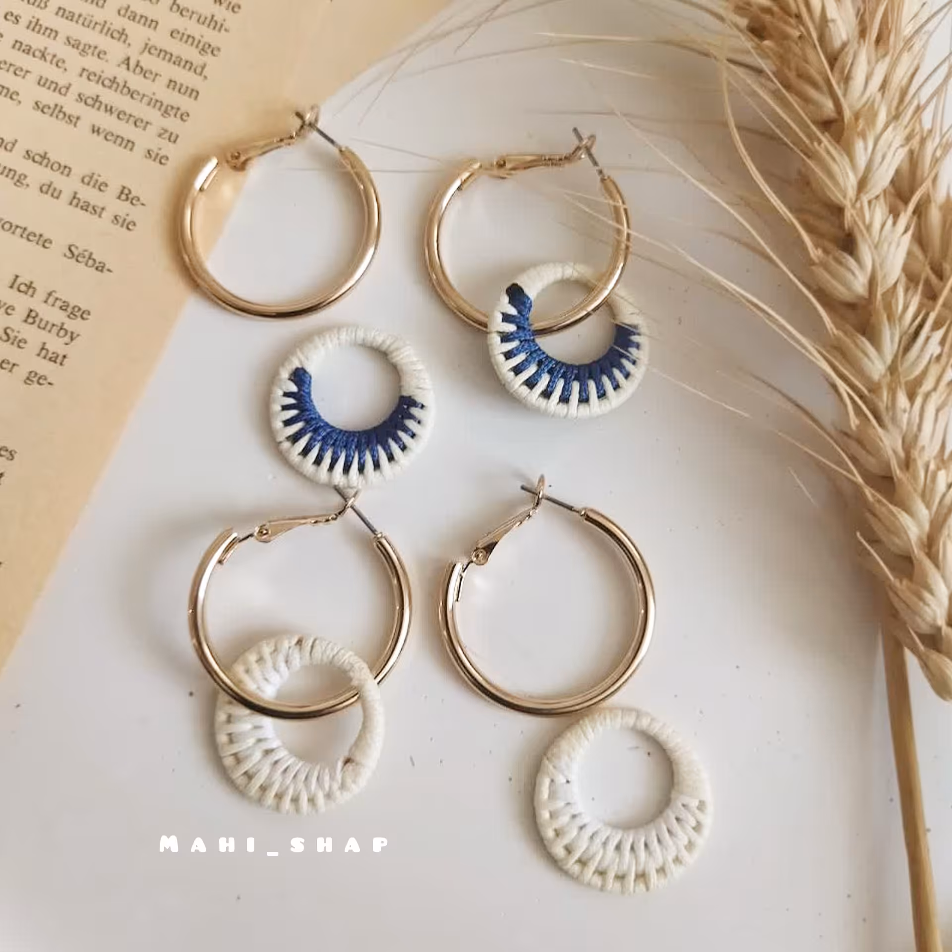 گوشواره حلقه ای  آویز دار  با قابلیت جدا شدن