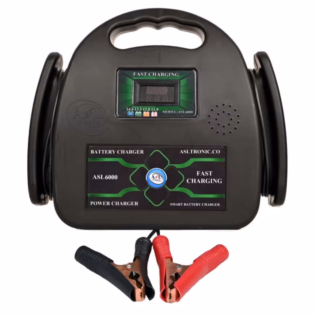 شارژر باطری خودرو موتور سیکلت ماشین  قدرت 20 آمپر تنظیم اتوماتیک بهمراه 6ماه گارانتی