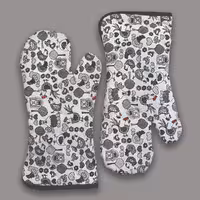 دستکش اشپزخانه کتان طرح خروس