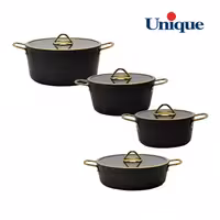 سرویس قابلمه یونیک 8 پارچه فلورانس 8400 مشکی