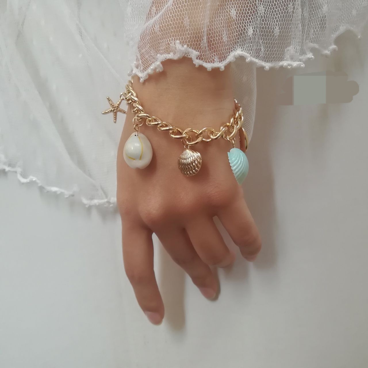 دستبند صدفی  استیل