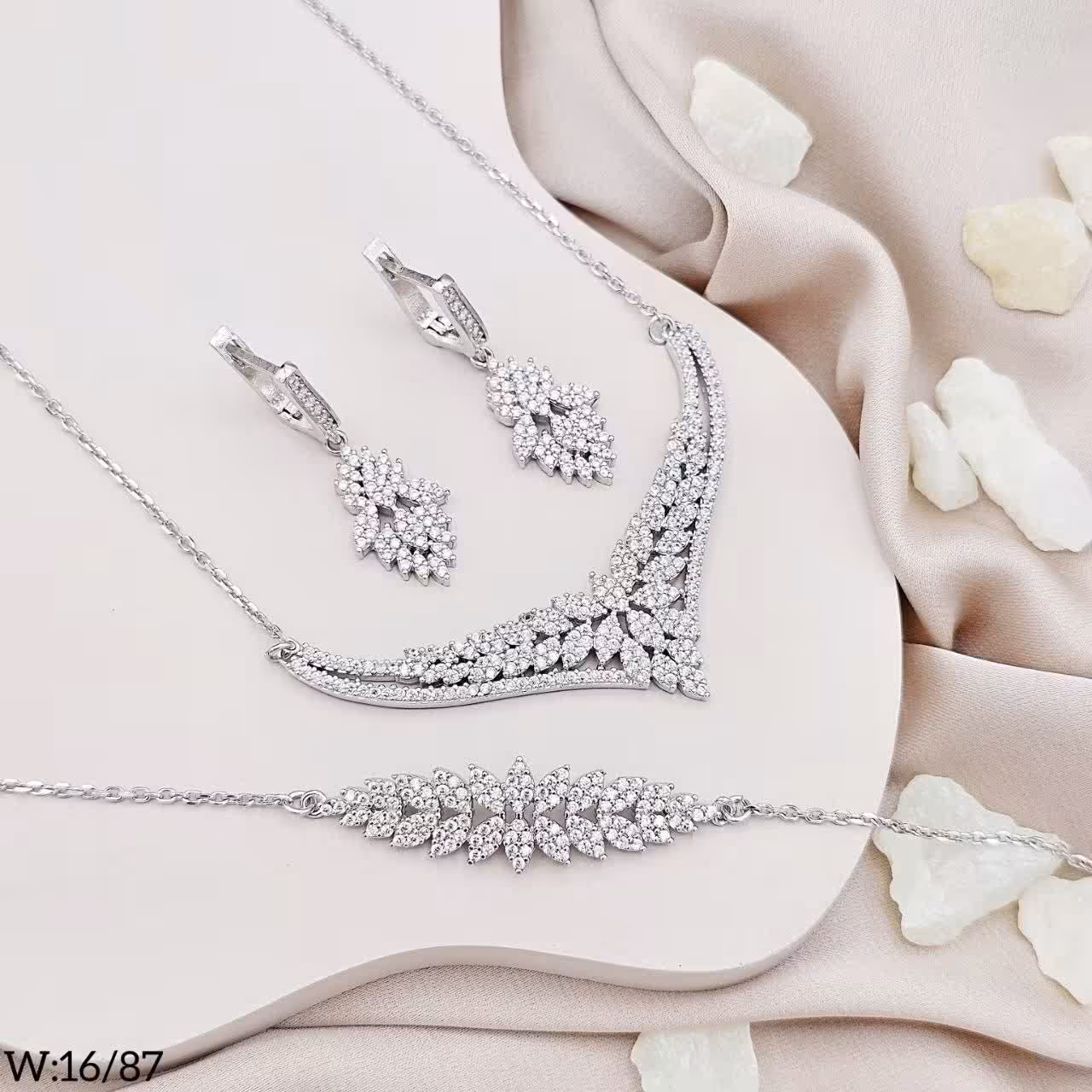 سرویس نقره زنجیری سوپر میکرو کد 2003(با عیار استاندارد نقره 925