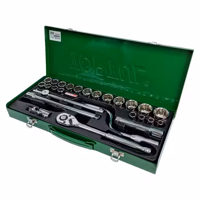 جعبه بکس 26 پارچه 12 پر تاپ‌تول مدل GCAD2602