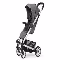 کالسکه کریر ماتسی مدل نکسو اورجینال هلند با اداپتور نصب و  رنگ طوسی با چرم دوزی قهوه ای تیره  mutsy nexo  / ash melange