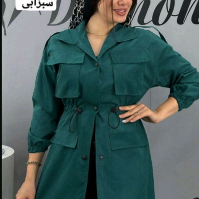 مانتو اسپرت زنانه میکرو مدل بلندجیب پاکتی فوری