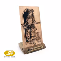 قلمزنی پلاک مسی مینیاتوری (تک فیگور)