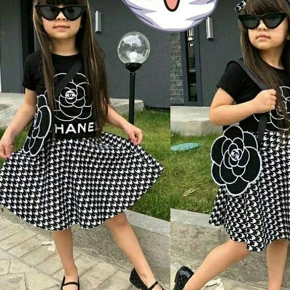 ست دخترانه طرح گل