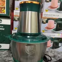 خردکن کوکینگ 2 لیتر با توان 300وات دارای 4 تیغ از جنس فولاد استیل ضد زنگ و بدنه استیل ضد زنگ