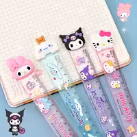 خط کش 15 سانتیمتری سر سیلیکونی طرح کورومی و ملودی