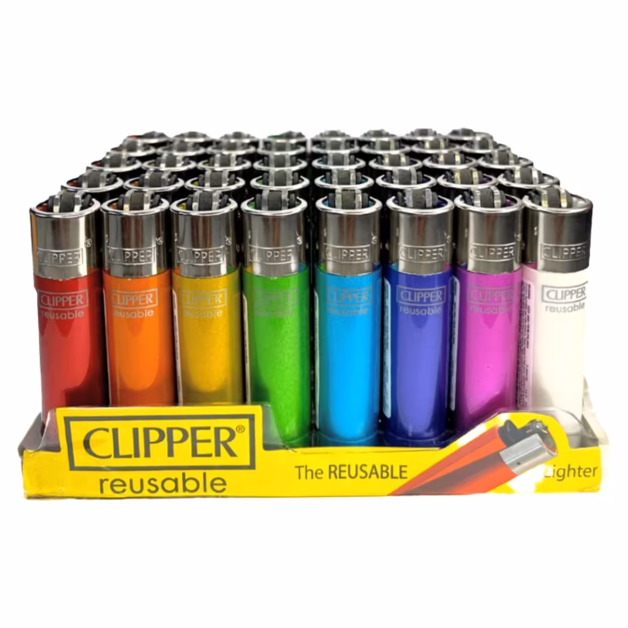 فندک کلیپر سایز کوچک مجموعه 8 عددی 