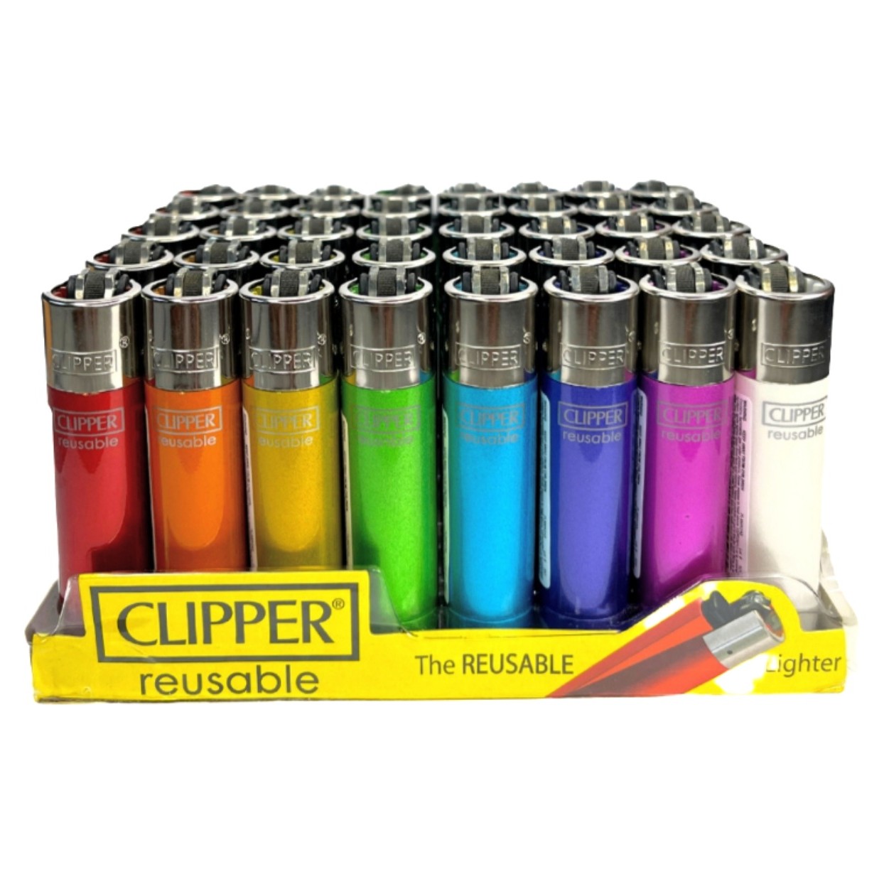 فندک کلیپر سایز کوچک مجموعه 8 عددی 