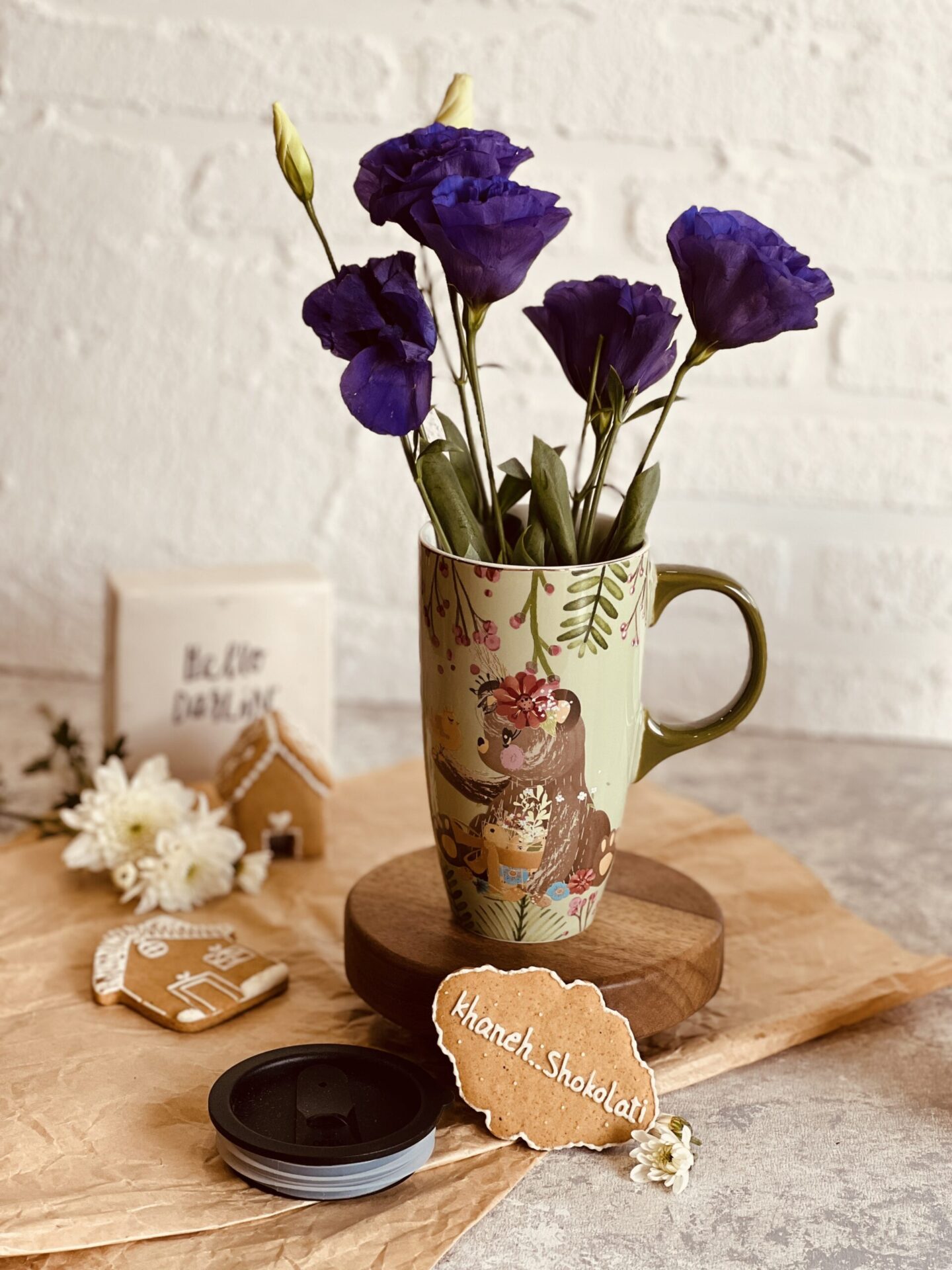 ماگ حیوانات بلند درب دار کد00555