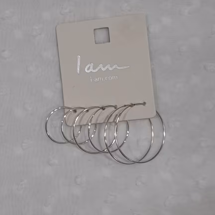 گوشواره تمام  استیل  حلقه ای  سایز کوچک رنگ ثابت با ماندگاری بالا  سبک و خاص برند اکسسوری