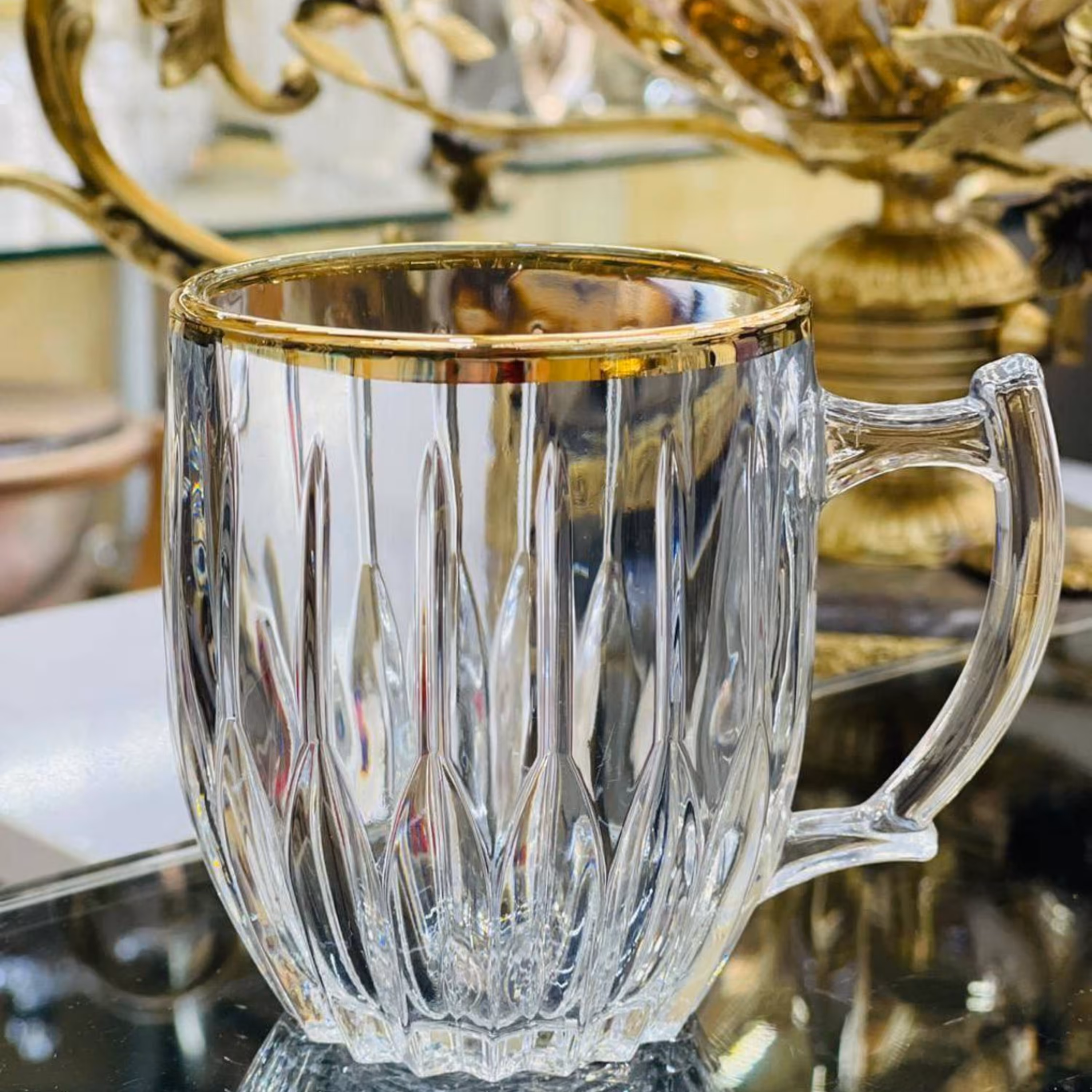 نیم لیوان لب طلا  کادو   زیبا و شیک قابل شست و شو 