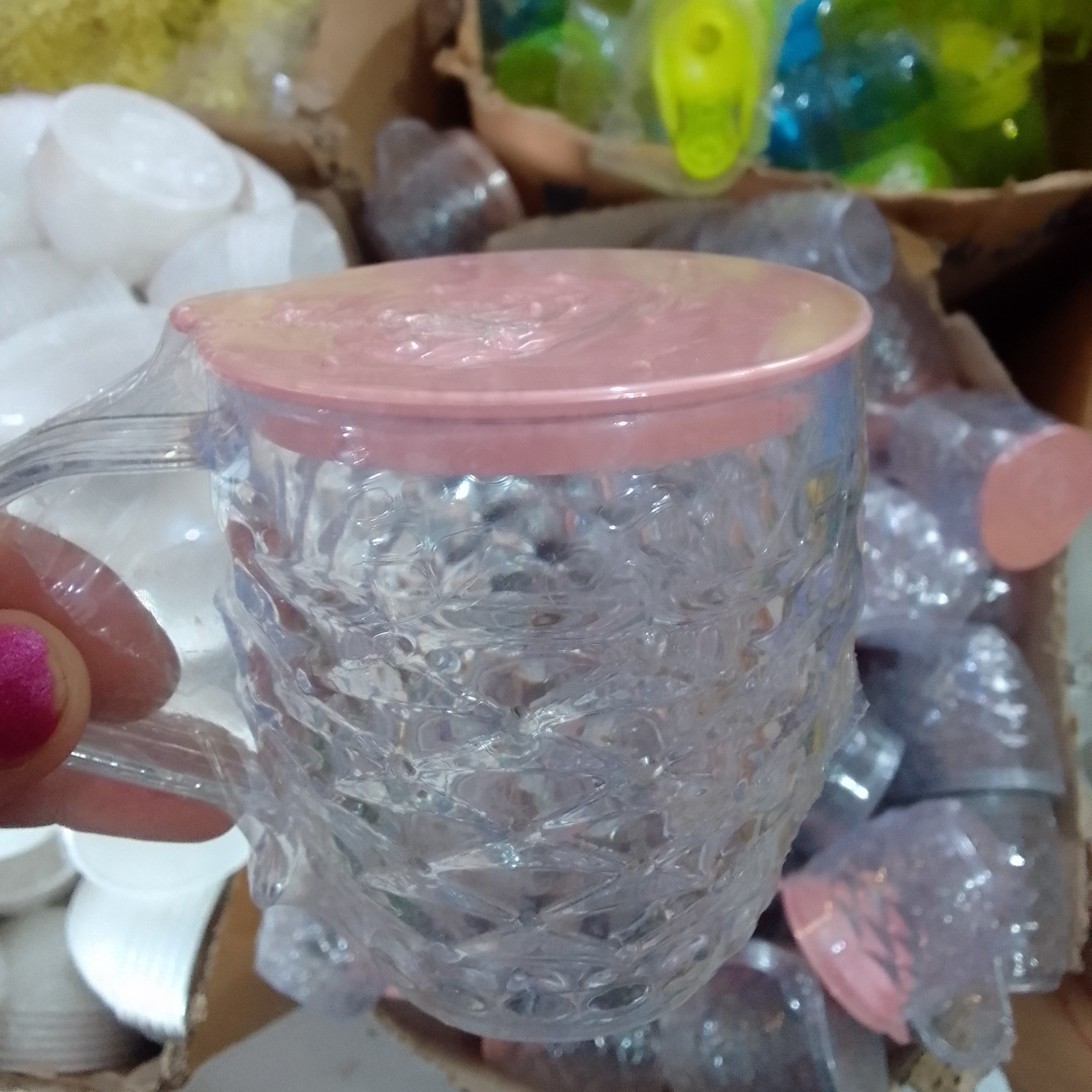 لیوان شفاف سایز بزرگ