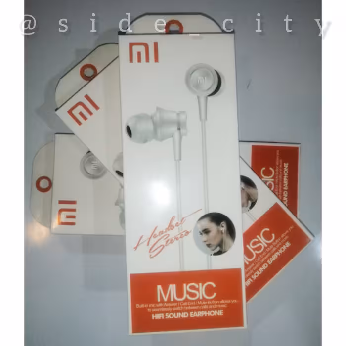 هندزفری سیمی شیائومی سر ژله ای در غرفه Side city