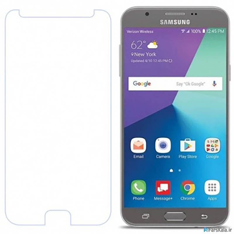 گلس سامسونگ samsung j7 prime 1 - 2 - j7 pro خشگیر شیشه ای شفاف محافظ صفحه نمایش g611 g610 جی هفت پریم دو تو G610 J730F