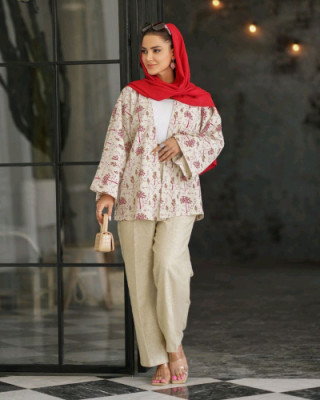 مانتو شلوار زنانه لنین مدل ترک
