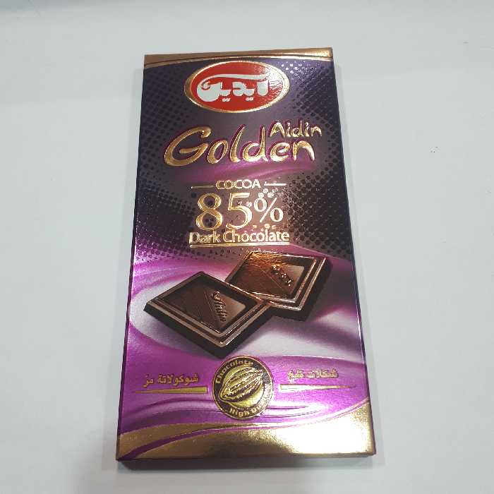 شکلات تابلتی کاکائویی تلخ 85 درصد آیدین (100 گرمی)