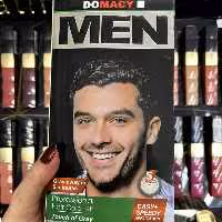 کیت رنگ موی دوماسی بدون آمونیاک مردانه قهوه ای جو گندمی | amazonchi