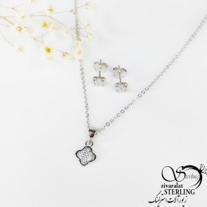 نیمست نقره 925 گل ساخت ایتالیا کد 11000