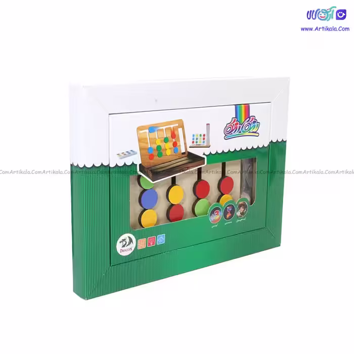 بازی فکری رنگارنگ چوبی