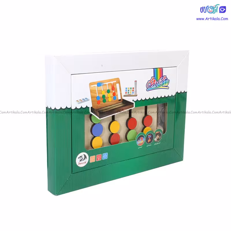 بازی فکری رنگارنگ چوبی